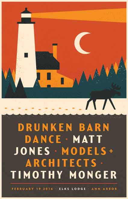Models + Architects Drunken Barn Dance Poster